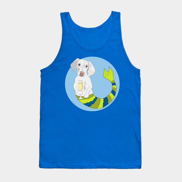 Dixie the Weimaraner Mermutt Tank Top by abrushwithhumor